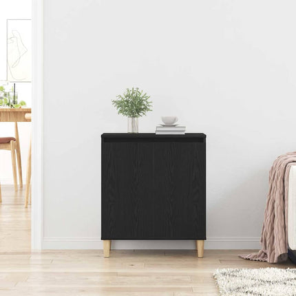 Sideboard Svart Ek 60 x 35 x 70 cm Konstruerat trä