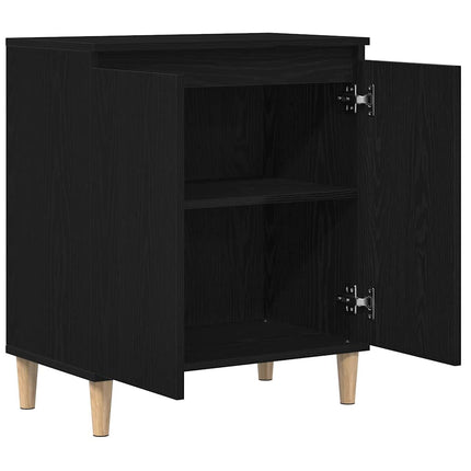 Sideboard Svart Ek 60 x 35 x 70 cm Konstruerat trä