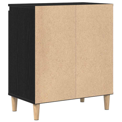 Sideboard Svart Ek 60 x 35 x 70 cm Konstruerat trä