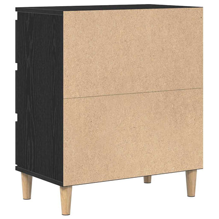 Sideboard Svart Ek 60 x 35 x 70 cm Konstruerat trä