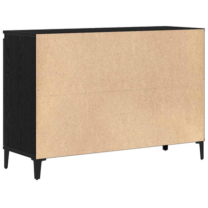 Sideboard Svart Ek 104 x 35 x 70 cm Konstruerat trä