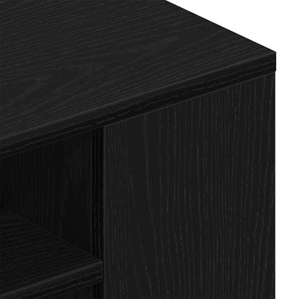 TV-skåp Svart Ek 100 x 30 x 26,5 cm Konstruerat trä
