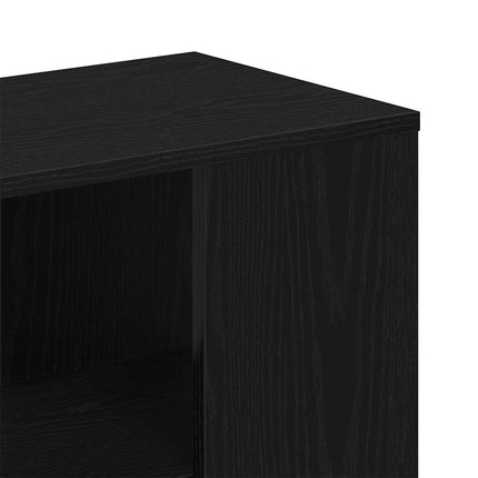 Sideboard med låda Svart Ek 60 x 30 x 50 cm Konstruerat trä