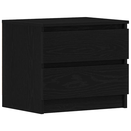 Nattduksbord Svart Ek 50 x 40 x 43,5 cm Konstruerat trä
