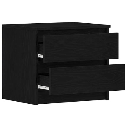 Nattduksbord Svart Ek 50 x 40 x 43,5 cm Konstruerat trä
