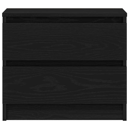 Nattduksbord Svart Ek 50 x 40 x 43,5 cm Konstruerat trä