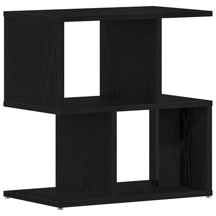 Nattduksbord 2 pcs Svart Ek 50 x 30 x 51,5 cm Konstruerat trä