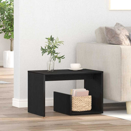 Sidobord Svart Ek 59 x 36 x 38 cm Konstruerat trä