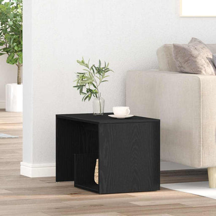 Sidobord Svart Ek 59 x 36 x 38 cm Konstruerat trä