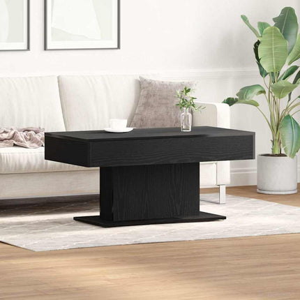 Kaffeebord Svart Ek 96 x 50 x 45 cm Konstruerat trä
