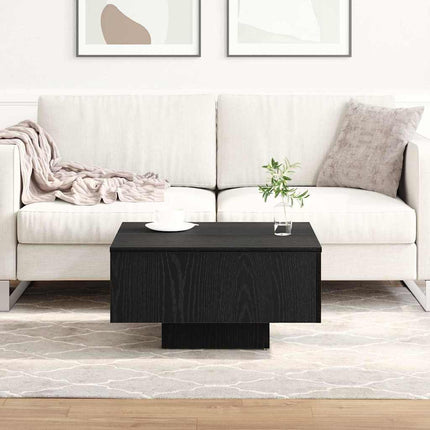 Kaffeebord Svart Ek 60 x 60 x 31,5 cm Konstruerat trä