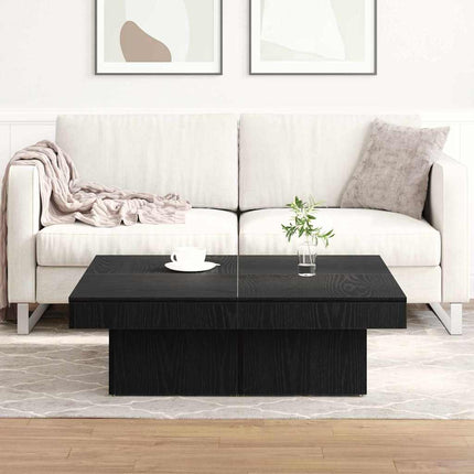 Kaffeebord Svart Ek 90 x 90 x 28 cm Konstruerat trä