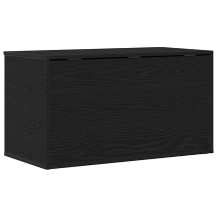 Förvaringslåda Svart Ek 84 x 42 x 46 cm Konstruerat trä