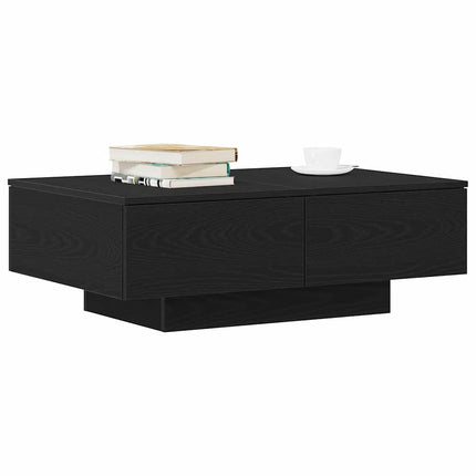 Kaffeebord Svart Ek 90 x 60 x 31 cm Konstruerat trä
