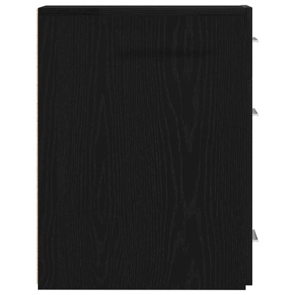 Apotekarskåp Svart Ek 20 x 45,5 x 60 cm Konstruerat trä