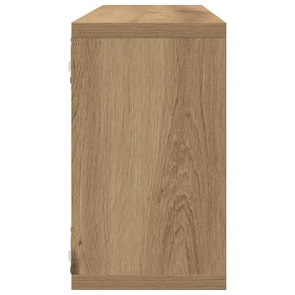 Vägg hyllor 2 pcs Artisan Ek 80 x 15 x 26 cm Konstruerat trä