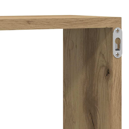 Vägg hyllor 4 pcs Artisan Ek 80 x 15 x 26 cm Konstruerat trä