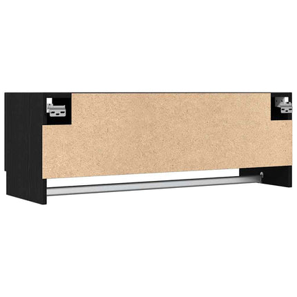 Garderob Svart Ek 100 x 32,5 x 35 cm Konstruerat trä