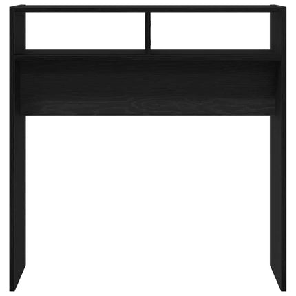Konsolbord Svart Ek 78 x 30 x 80 cm Konstruerat trä