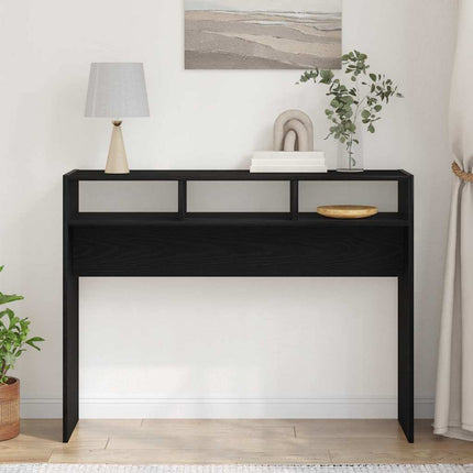 Konsolbord Svart ek 105 x 30 x 80 cm Konstruerat trä