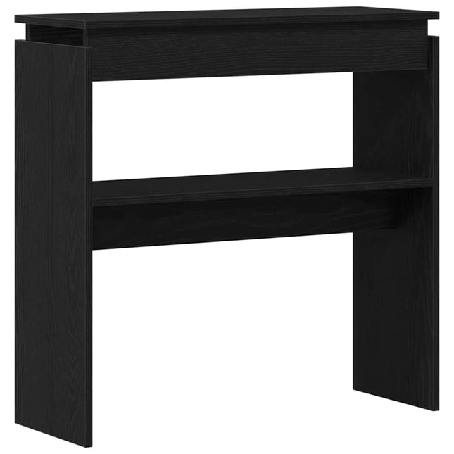 Konsolbord Svart Ek 80 x 30 x 80 cm Konstruerat trä