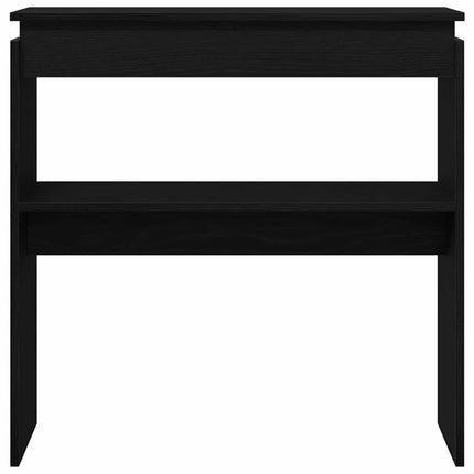 Konsolbord Svart Ek 80 x 30 x 80 cm Konstruerat trä