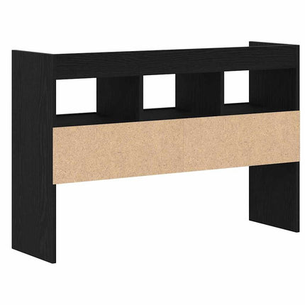 Sideboard med låda Svart Ek 105 x 30 x 70 cm Konstruerat trä