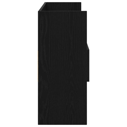 Sideboard Svart Ek 105 x 30 x 70 cm Konstruerat trä