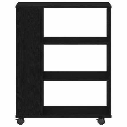 Förvaringsskåp Svart Ek 60 x 35 x 75 cm Konstruerat trä