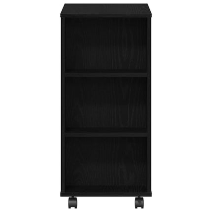 Förvaringsskåp Svart Ek 60 x 35 x 75 cm Konstruerat trä