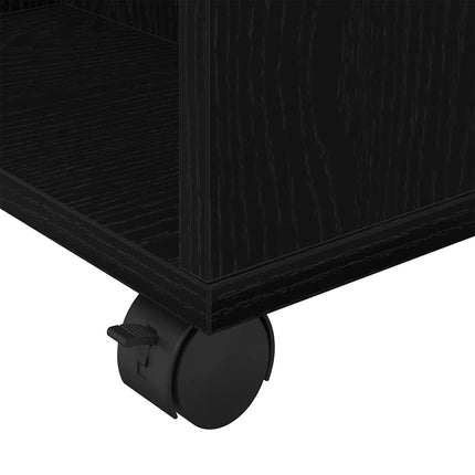Förvaringsskåp Svart Ek 60 x 53 x 72,5 cm Konstruerat trä