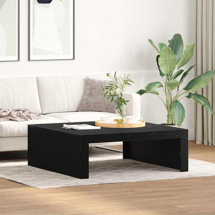 Kaffeebord Svart Ek 100 x 100 x 35 cm Konstruerat trä