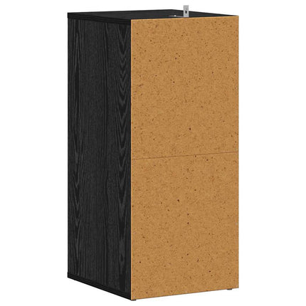 Skoskåp 2 pcs Svart Ek 32 x 35 x 70 cm Konstruerat trä