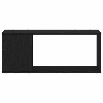 TV-bänkset Svart Ek 80 x 24 x 32 cm Konstruerat trä
