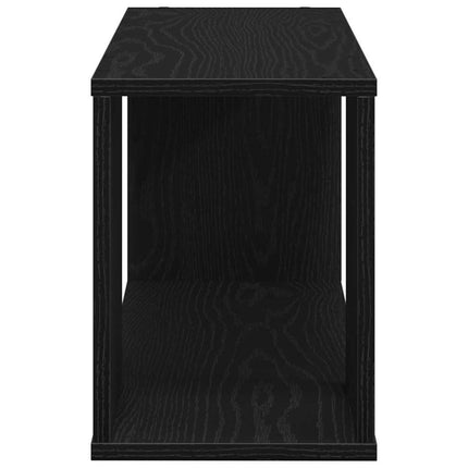 TV-bänkset Svart Ek 80 x 24 x 32 cm Konstruerat trä