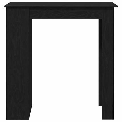 Barbord med hylla Svart Ek 102 x 50 x 103,5 cm Konstruerat trä