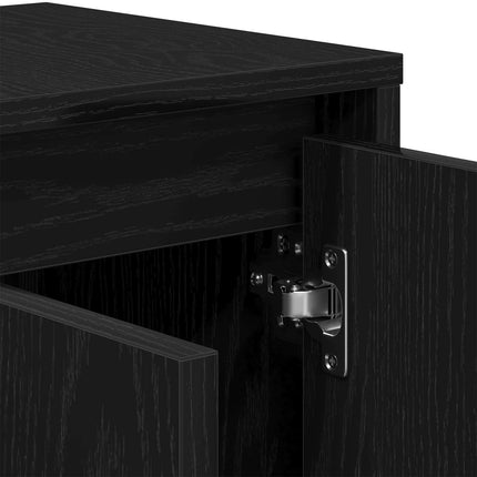 TV-skåp Svart Ek 120 x 30 x 40,5 cm Konstruerat trä