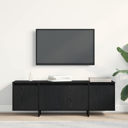 TV-skåp Svart Ek 120 x 30 x 40,5 cm Konstruerat trä