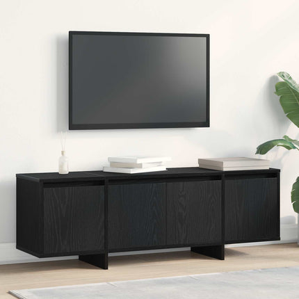 TV-skåp Svart Ek 120 x 30 x 40,5 cm Konstruerat trä