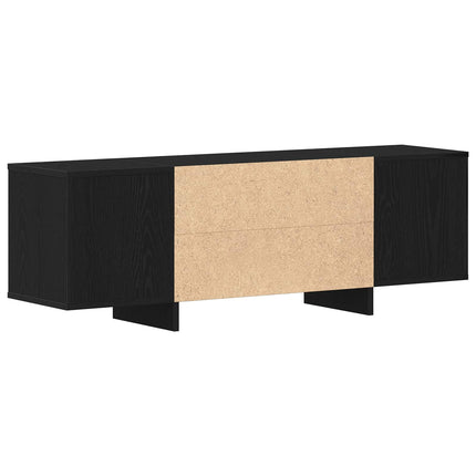 TV-skåp Svart Ek 120 x 30 x 40,5 cm Konstruerat trä
