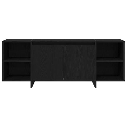 TV-skåp 130 x 35 x 50 cm Svart ek Konstruerat trä