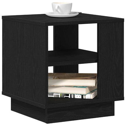Kaffeebord Svart Ek 40 x 40 x 43 cm Konstruerat trä