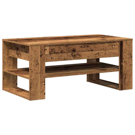 Kaffeebord Gammalt trä 102 x 55 x 45 cm Konstruerat trä