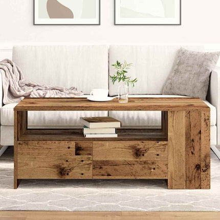 Kaffeebord Gammalt trä 102 x 55 x 43,5 cm Konstruerat trä