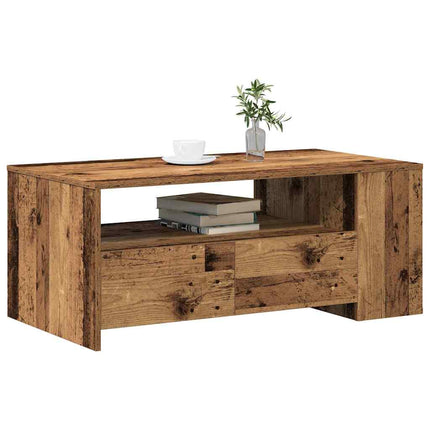 Kaffeebord Gammalt trä 102 x 55 x 43,5 cm Konstruerat trä