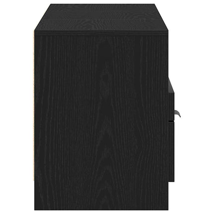 TV-skåp med låda Svart Ek 150 x 33,5 x 45 cm Konstruerat trä