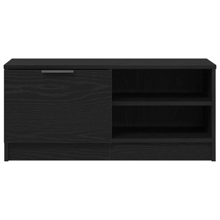 TV-skåp Svart Ek 80 x 35 x 36,5 cm Konstruerat trä