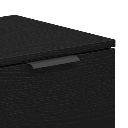 TV-skåp Svart Ek 102 x 32 x 35.5 cm Konstruerat trä