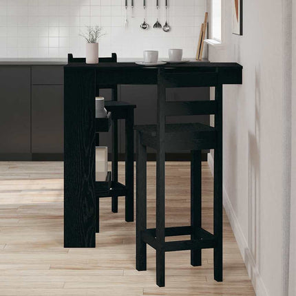 Vägg Barbord Svart Ek 102 x 45 x 103,5 cm Konstruerat trä
