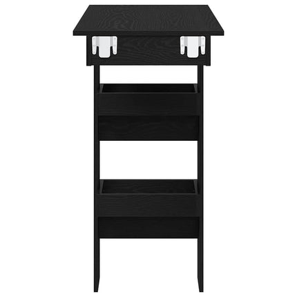 Vägg Barbord Svart Ek 102 x 45 x 103,5 cm Konstruerat trä